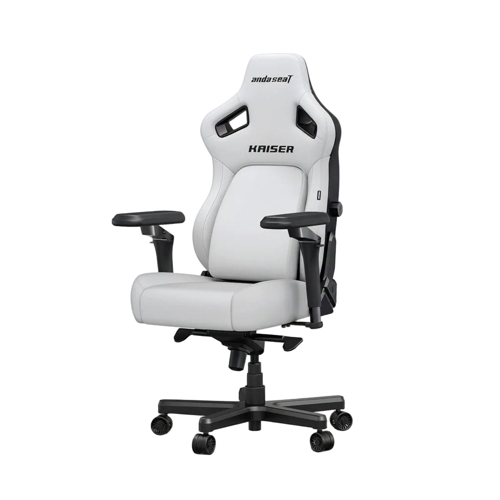AndaSeat Kaiser 4 XL Premium PVC Leather Gaming Chair – White