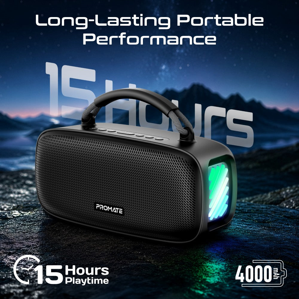 Promate Sonari 50W Bluetooth Speaker with RGB Lights