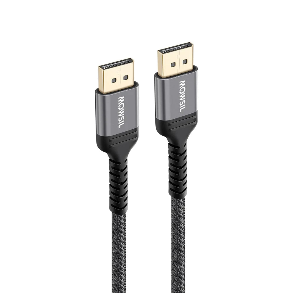 Mowsil DP 4K 60Hz 1.2 Cable Braided 2Mtr,Black