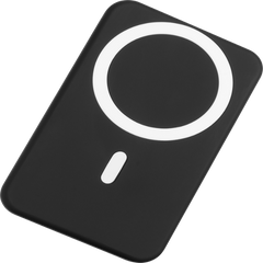 Xtrememac Magnetic Powerbank 10000 Mah Apple Magsafe Compatible - Usb-C/Usb-A Connectors With Holder - Black