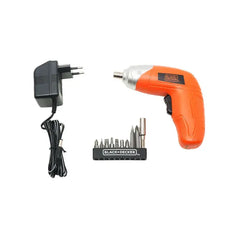 Black & Decker Screwdriver Ni-Cad 3.6V + 10 Bit Set  - KC3610-B5
