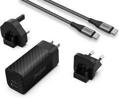 Energizer Ultimate 90W PD/QC Wall Charger with Universal Plug, Dual Output, USB-C to USB-C Braided Cable