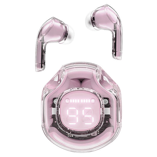 Acefast  T8 Crystal (2) color bluetooth earbuds, lotus pink