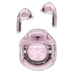 Acefast  T8 Crystal (2) color bluetooth earbuds, lotus pink