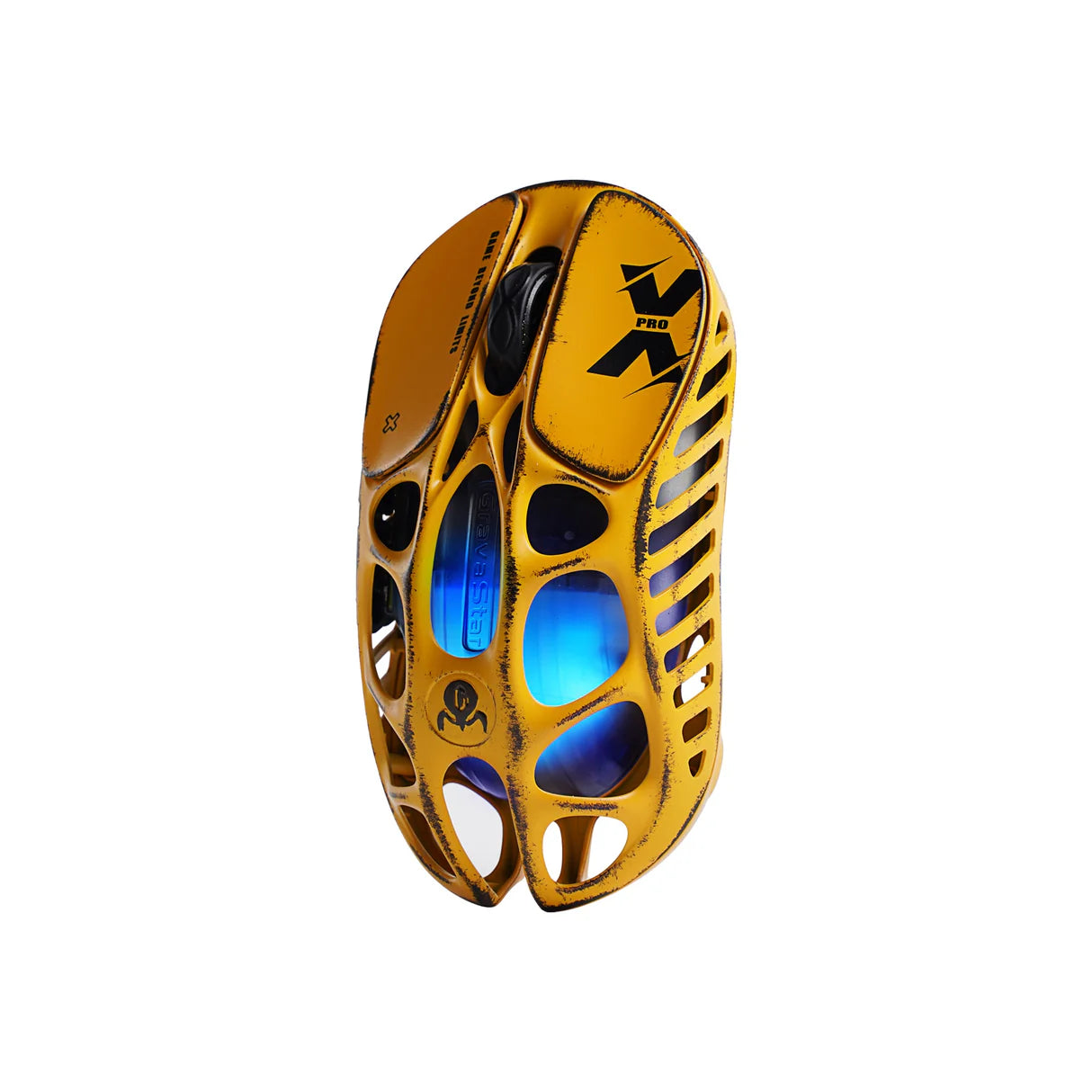 GravaStar Mercury X Pro Wireless Gaming Mouse Special Edition - Battle Worn Yellow