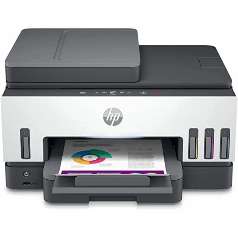 HP Smart Tank 790 AIO - 15 صفحة في الدقيقة / 4800 نقطة في البوصة / A4 / USB / LAN / Wi-Fi / فاكس / بلوتوث / طابعة نافثة للحبر ملونة