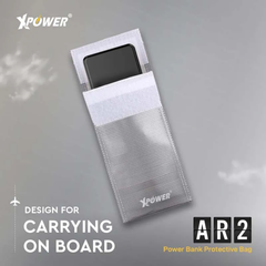 XPower AR2 Power Bank Protective Bag (Rectangle) Silver-4895246613000