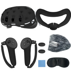 Gamax Silicon Protection Set for Meta Quest 3 - Black