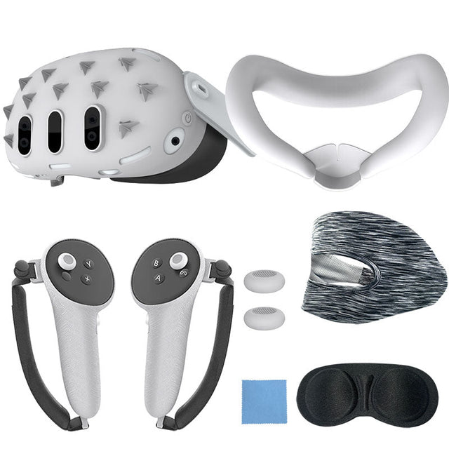 Gamax Silicon Protection Set for Meta Quest 3 - White