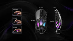 GravaStar Mercury X Pro Wireless Gaming Mouse - Interstellar Silver