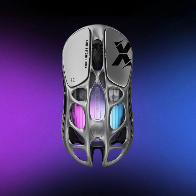 GravaStar Mercury X Wireless Gaming Mouse - Interstellar Silver