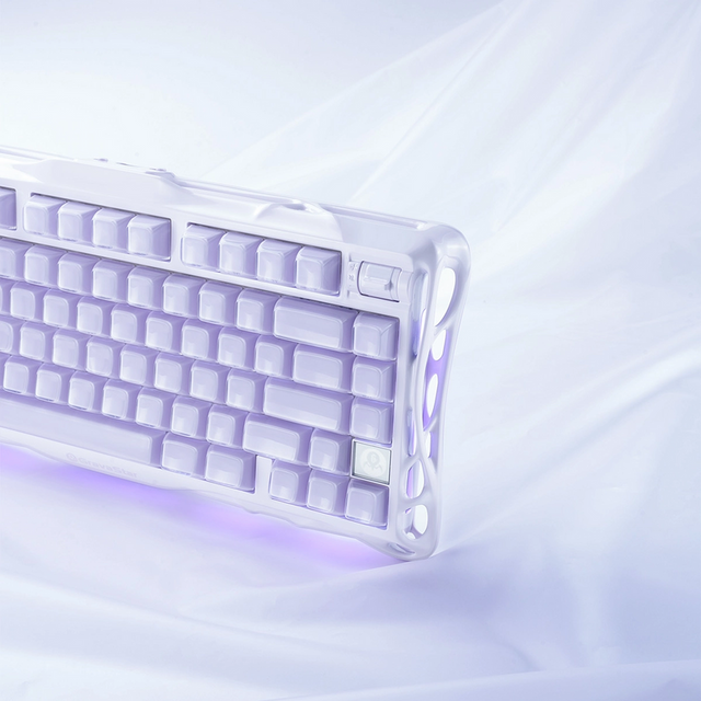 GravaStar Mercury K1 75% Wireless Mechanical Gaming Keyboard Special Edition - Lavender Purple