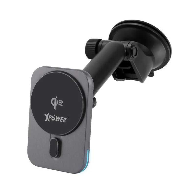 XPower CMM11 QI2 3in1 15W Wireless Charging Car Mount Holder - Grey-4895246608778