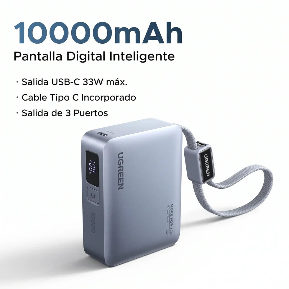 UGREEN 10000mAh 33W Fast Charging Power Bank
