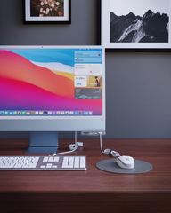 Xtrememac Type-C 6 In 1 Hub With Hanging Stand For iMac - HDMI 4K, Sd, Msd Cards, Usb-C , 2* Usb 3.1
