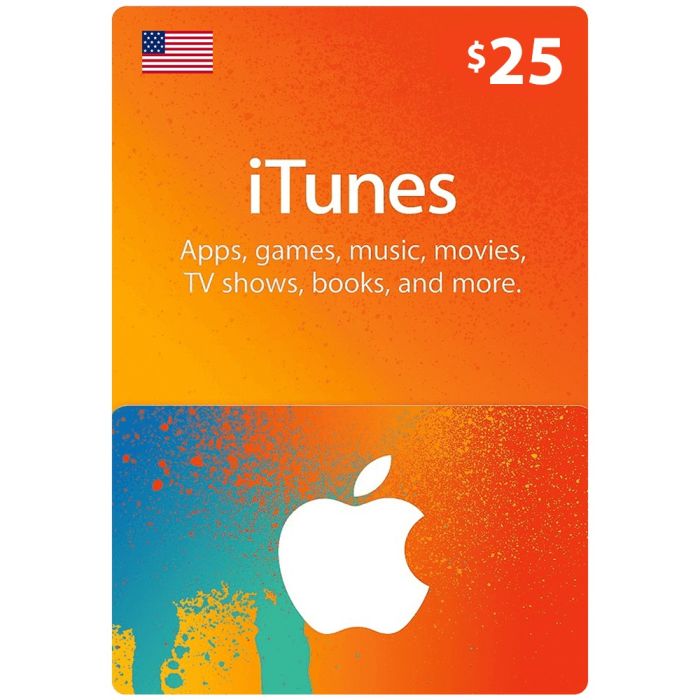 Apple Itunes E-Cards iTunes Gift Card - $ 25 [US]