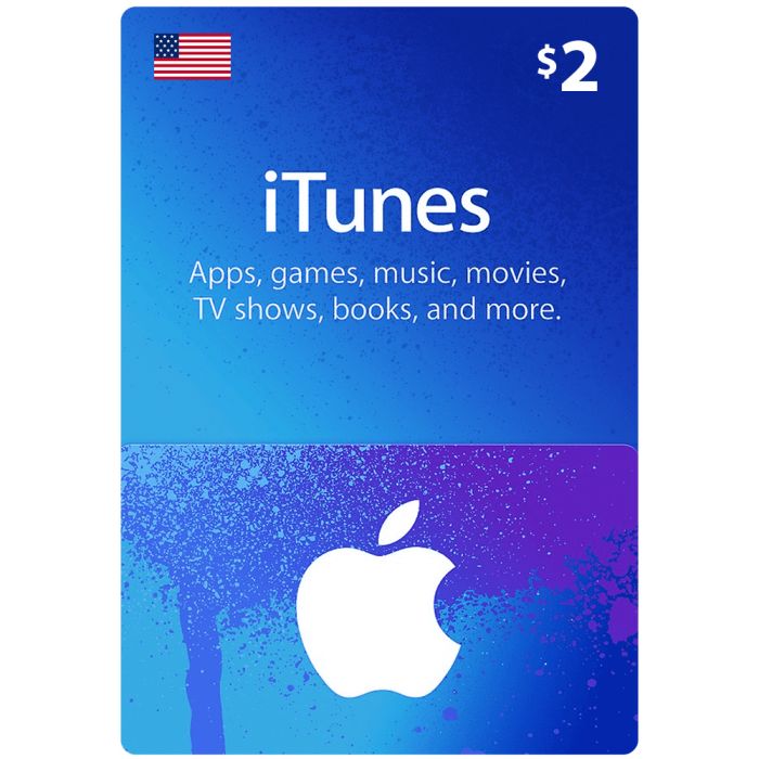 Apple Itunes E-Cards iTunes Gift Card - $2 [US]