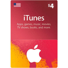 Apple Itunes E-Cards iTunes Gift Card - $4 [US]