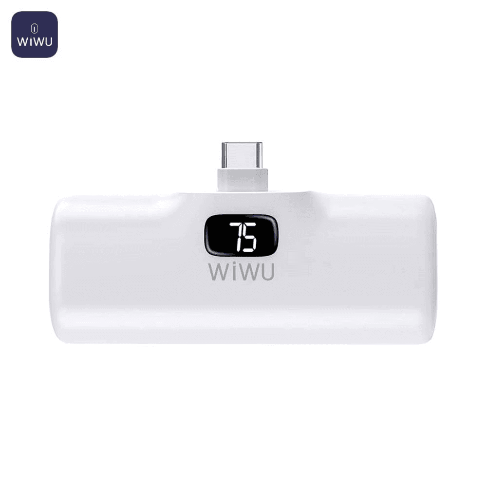 WIWU Wi-P017-C Capsule Tail Plug 5000mAh Mobile Power Supply White