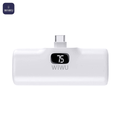 WIWU Wi-P017-C Capsule Tail Plug 5000mAh Mobile Power Supply White