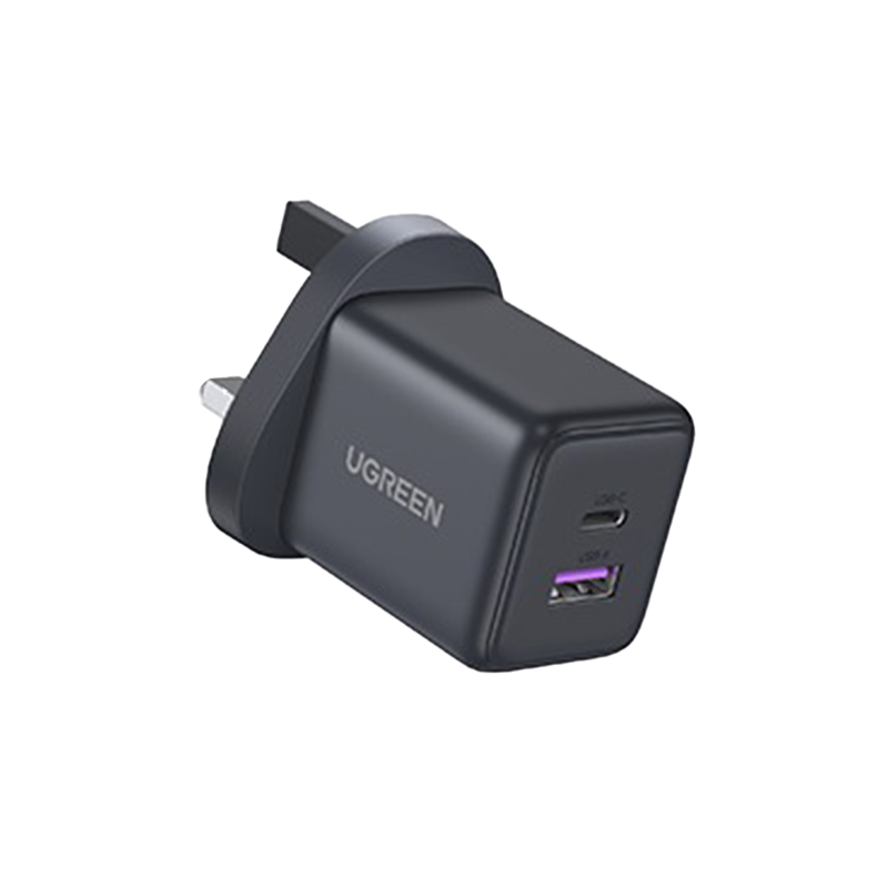 UGREEN 30W 2-Port GaN Fast Charger Space Grey UK