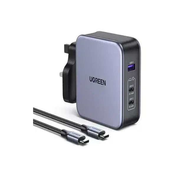 UGREEN Nexode GaN Fast Charger 140W with USB CC Cable (3-Port)CD289