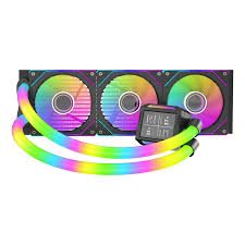 [SHARX] SHARX PROFIN, 360mm, Liquid Cooler Digital Screen, RGB TUBE - Black, P360LRT-B