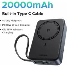 UGREEN Magnetic Wireless Power Bank 20000mAh 30W 1C+15W Space GrayQI2