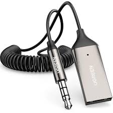 UGREEN Bluetooth Car Receiver Aux with Mic (Space Gray)