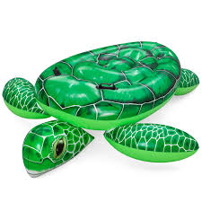BESTWAY 1.50m x 1.45m Tidal Turtle Ride-On (1 ride-on, repair patch) Age 3+