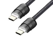 SIA powerlink FABRIC BRAIDED TYPE C - TYPE C LANYARD CABLE 60W 1.2M BLACK