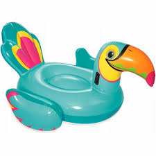 BESTWAY 2.07M X 1.50M TIPSY TOUCAN RIDE-ON (Contents:1 ride-on, repair patch)