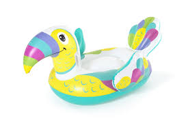 BESTWAY 1.73M X 91CM TOUCAN POOL DAY RIDE-ON (Contents:1 ride-on, repair patch) Age 3+