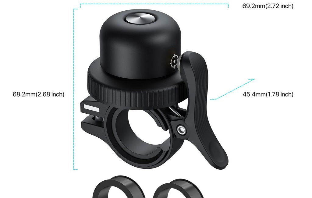 MiLi MiBell Bicycle Anti Loss Bell with Built In Bluetooth Tracker - Black