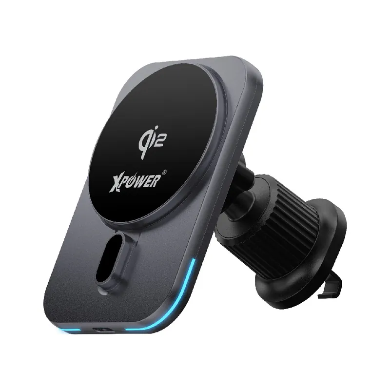 XPower CMM11 QI2 3in1 15W Wireless Charging Car Mount Holder - Grey-4895246608778