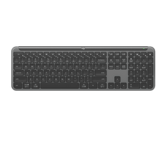 Logitech K950 Signature Slim W/L, BT Keyboard, Multi-OS, Win, Mac, Chrome, Eng/Arb - Graphite