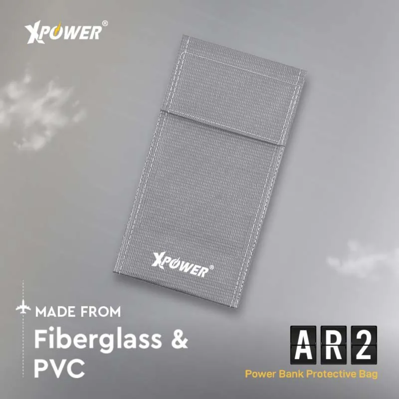 XPower AR2 Power Bank Protective Bag (Rectangle) Silver-4895246613000