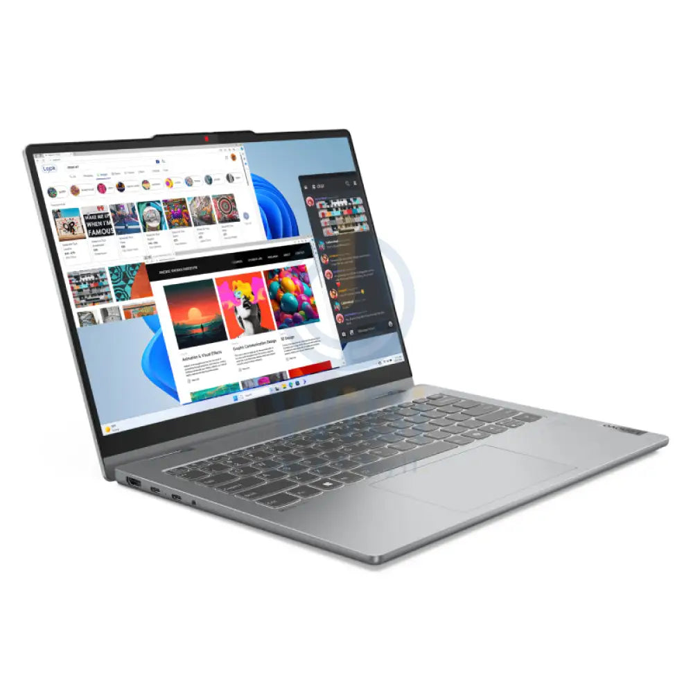 Lenovo IdeaPad 5 2-in-1 Gen 9 Convertible - 14" WUXGA OLED Touch / Core 5 120U / 16GB / 512GB (NVMe M.2 SSD) / Win 11 Home / 1YW / Arabic/English / Luna Grey - Laptop