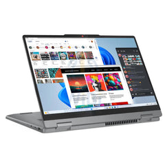 Lenovo IdeaPad 5 2-in-1 Gen 9 Convertible - 14" WUXGA OLED Touch / Core 5 120U / 16GB / 512GB (NVMe M.2 SSD) / Win 11 Home / 1YW / Arabic/English / Luna Grey - Laptop