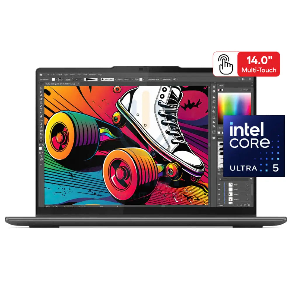 لينوفو يوجا 7 2 في 1 14IML9 /ألترا 5 125H، 14C/شاشة 14 بوصة WUXGA لمس/16 جيجابايت LPDDR5x-7467 ذاكرة رام ملحومة/512 جيجابايت M.2 2242 NVMe SSD/رسومات إنتل آرك مدمجة/ويندوز 11 هوم/رمادي عاصف/إضاءة خلفية، عربي-إنجليزي/ضمان سنتين + قلم + حافظة 14 بوصة