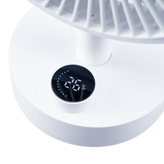 XPower F24 Multi Functional Swing Digital Display Wireless Desk Fan - White