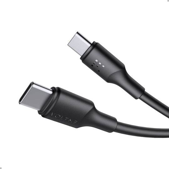 VOLTME Powerlink EDC Series Cable Type C to Type C 3.0M 5A 100W Black