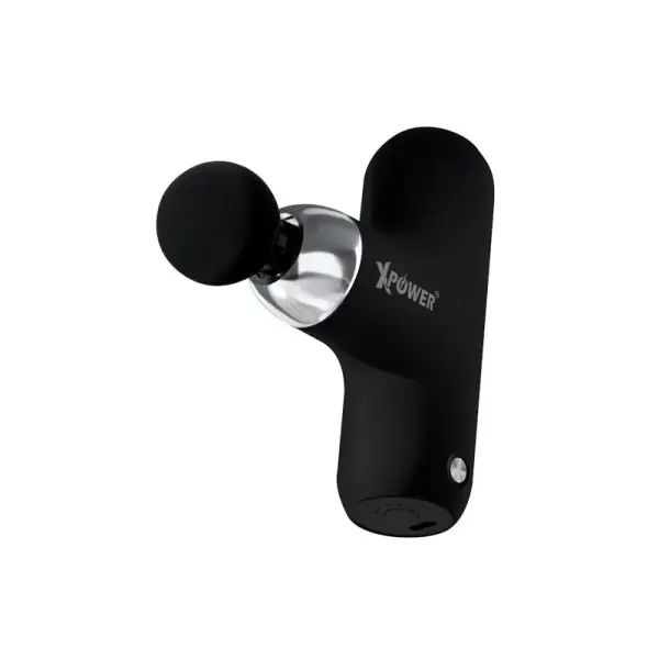 XPower MG13 Mini Massage Gun With 4 Massage Head- Black