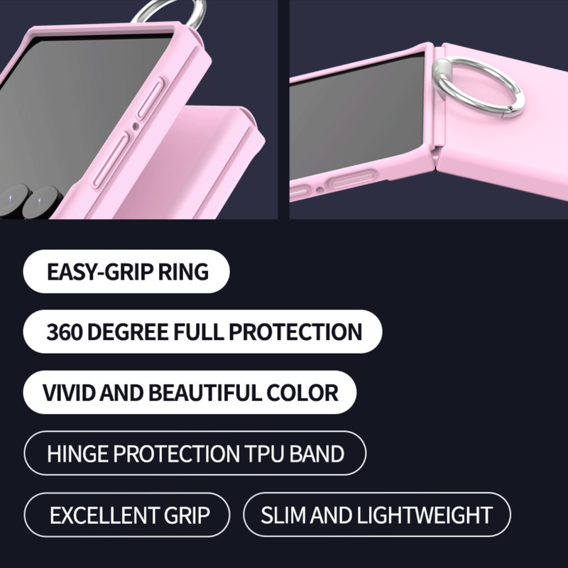 Araree Aero Flex Ring Cover For Z Flip 8-Pink