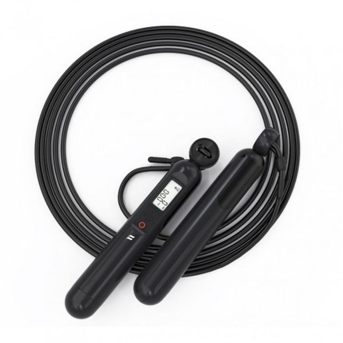 Black & Decker Lightweight PVC Jump Rope with LCD Display Adjustable and Smart Digital Electronic Sensor Jumping Free App Included