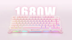GravaStar Mercury K1 75% Wireless Mechanical Gaming Keyboard_Special Edition-Sakura Pink