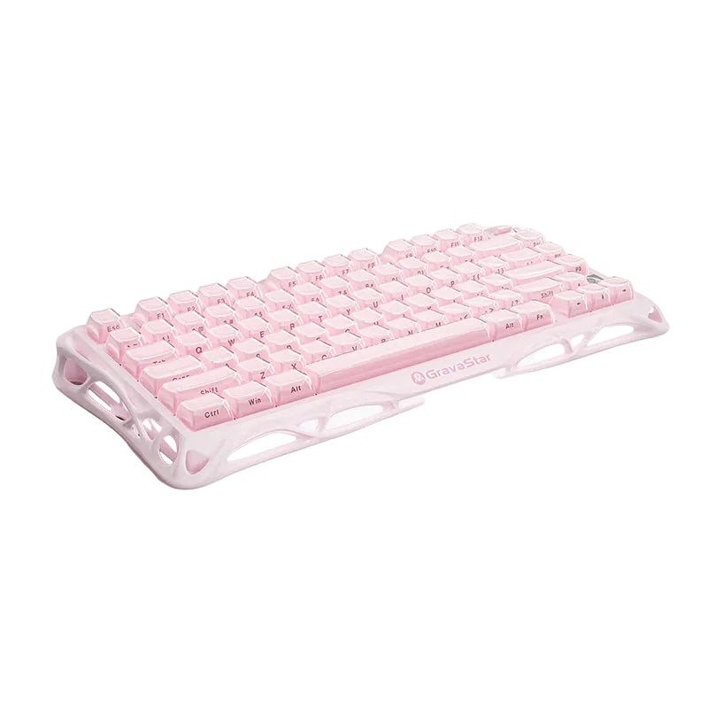 GravaStar Mercury K1 75% Wireless Mechanical Gaming Keyboard_Special Edition-Sakura Pink