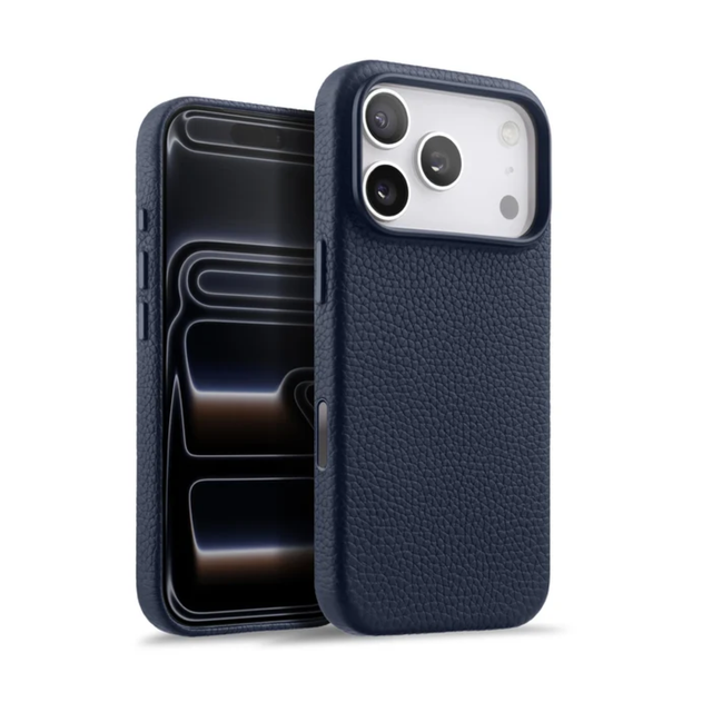 Melkco Premium Leather Regal Snap Cover with Magsafe for Apple iPhone 17 Pro Max/18 Pro Max(Dark Blue LC)-4894522124964