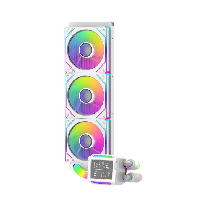 [SHARX] SHARX PROFIN, 360mm, Liquid Cooler Digital Screen, RGB TUBE - White, P360LRT-W