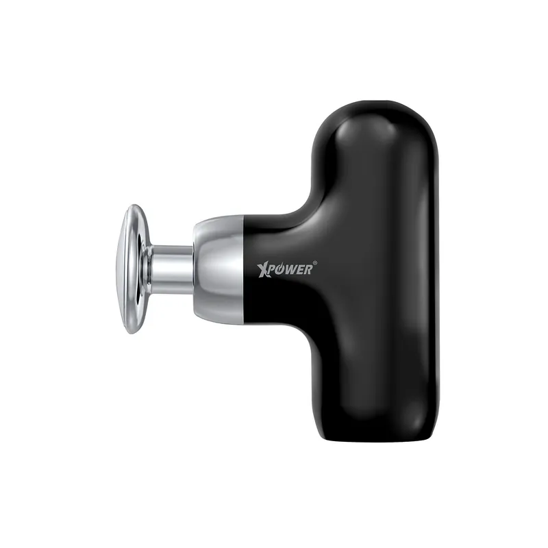 XPower MG18 2 in 1 Mini Hot Compress Massage Gun - Black-4895246609348